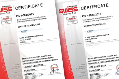 New Certifications for SYNELCO